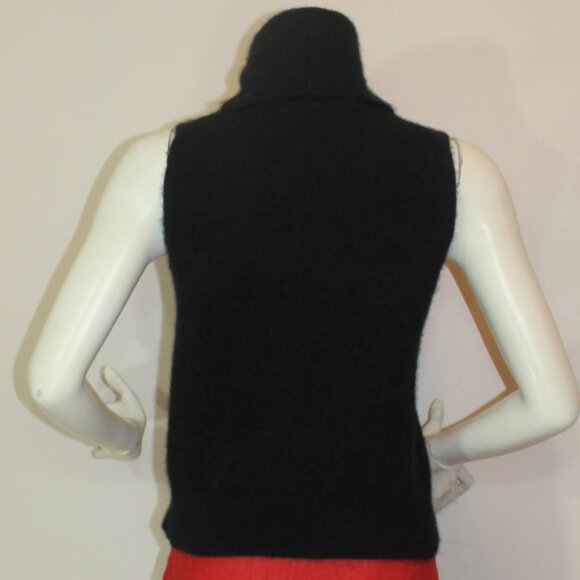 Aritzia Babaton  Brushed 100%Cashmere Relaxed  a mockneck Tank top size Medium - Picture 5 of 9